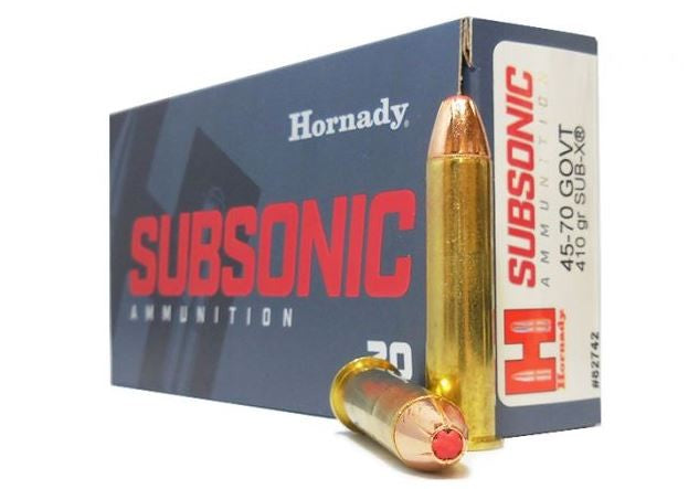 Hornady 45-70 Gov SUB-X 410gr 1075FPS