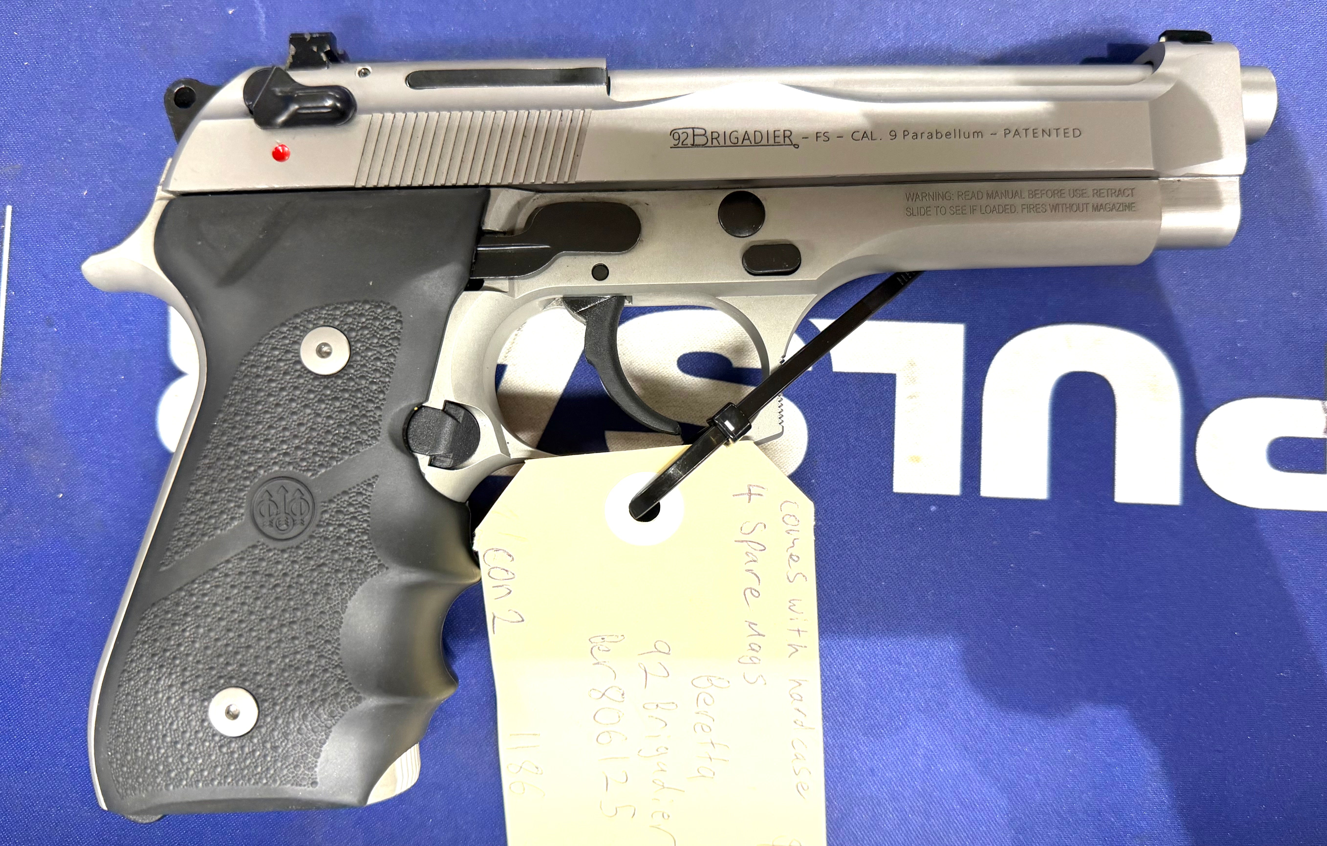 BERETTA 9MM 92BRIG CON2/1186 S/HAND