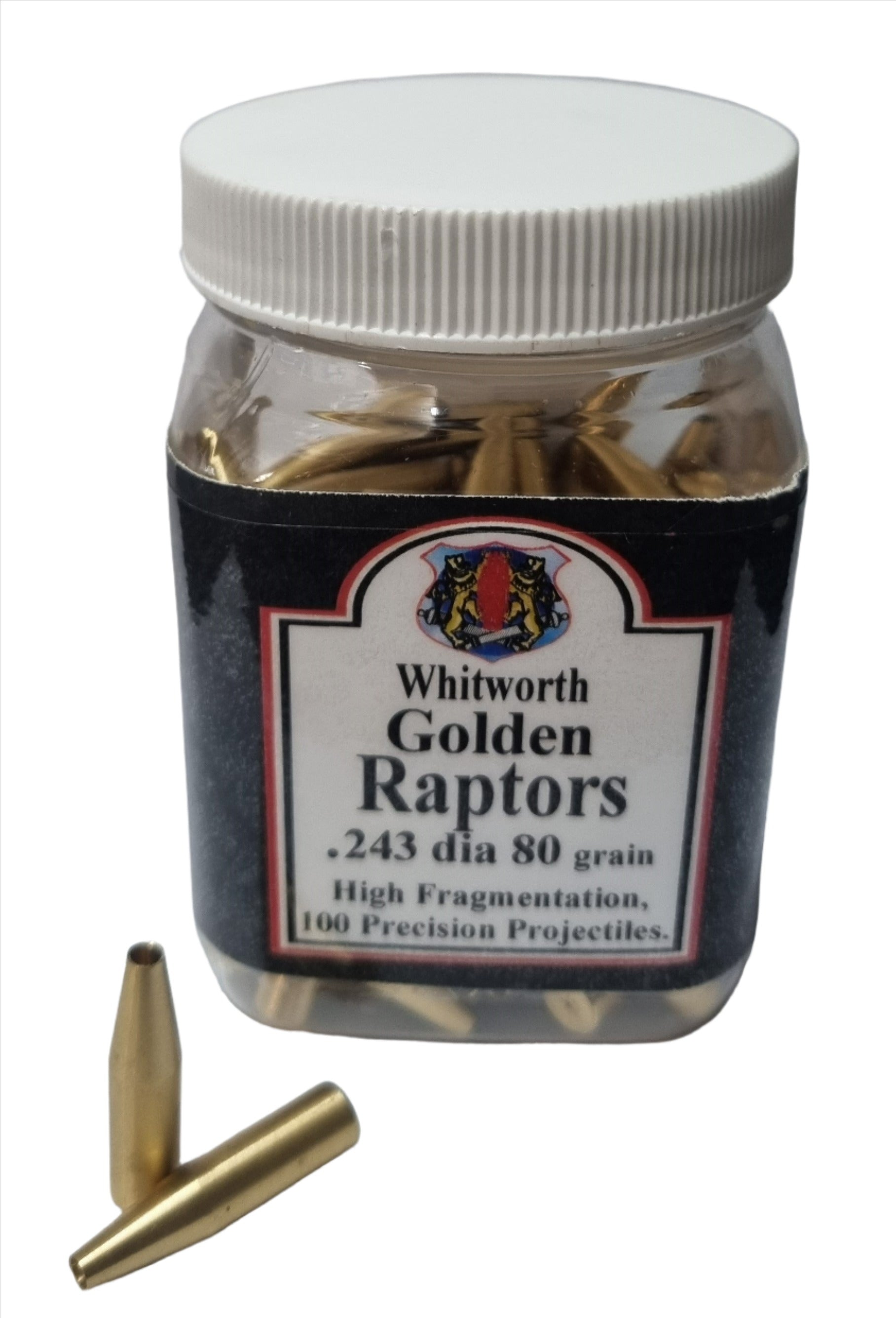 Whitworth Golden Raptors .243 (6mm) 80gr x100