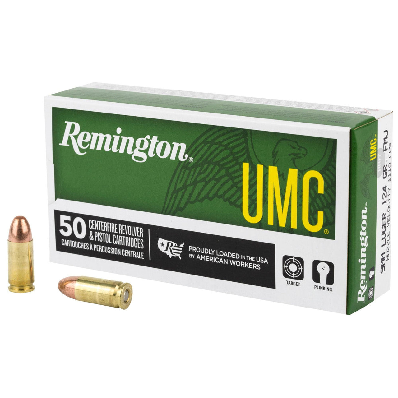 Remington 9mm Luger FMJ 124gr 1110FPS