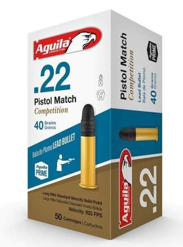 Aguila Pistol Match 40gr SP 925 fps