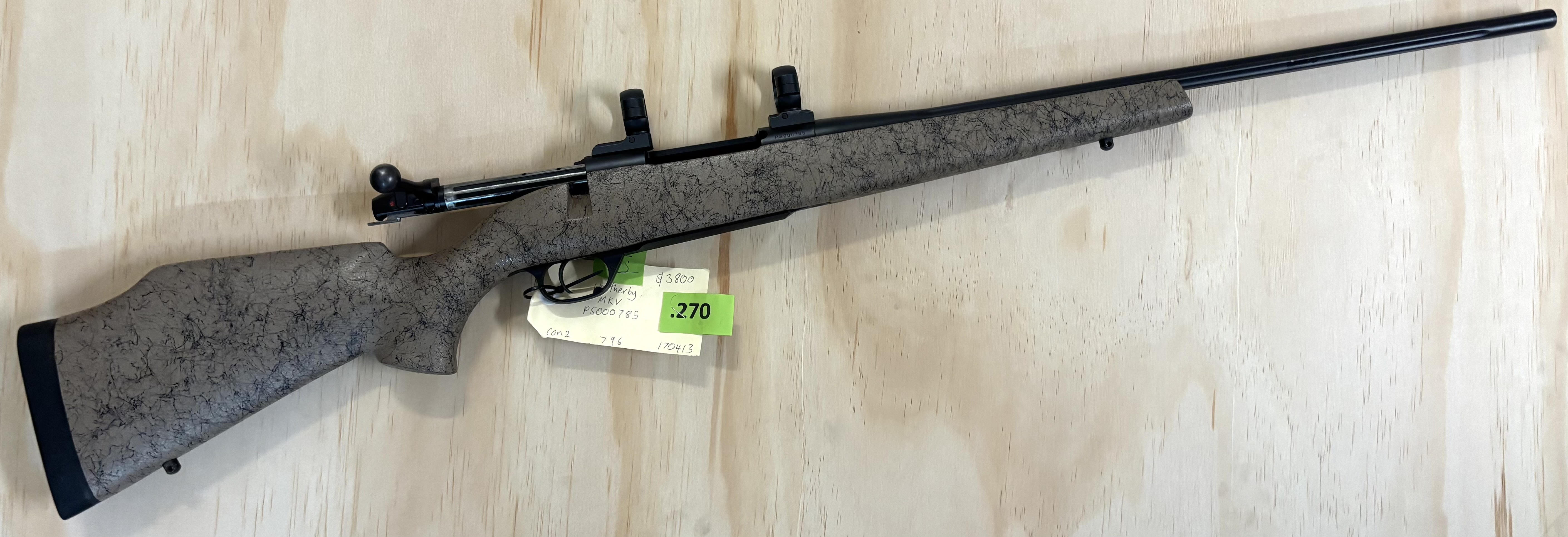 WEATHERBY MKV 270 CON2/796 S/HAND