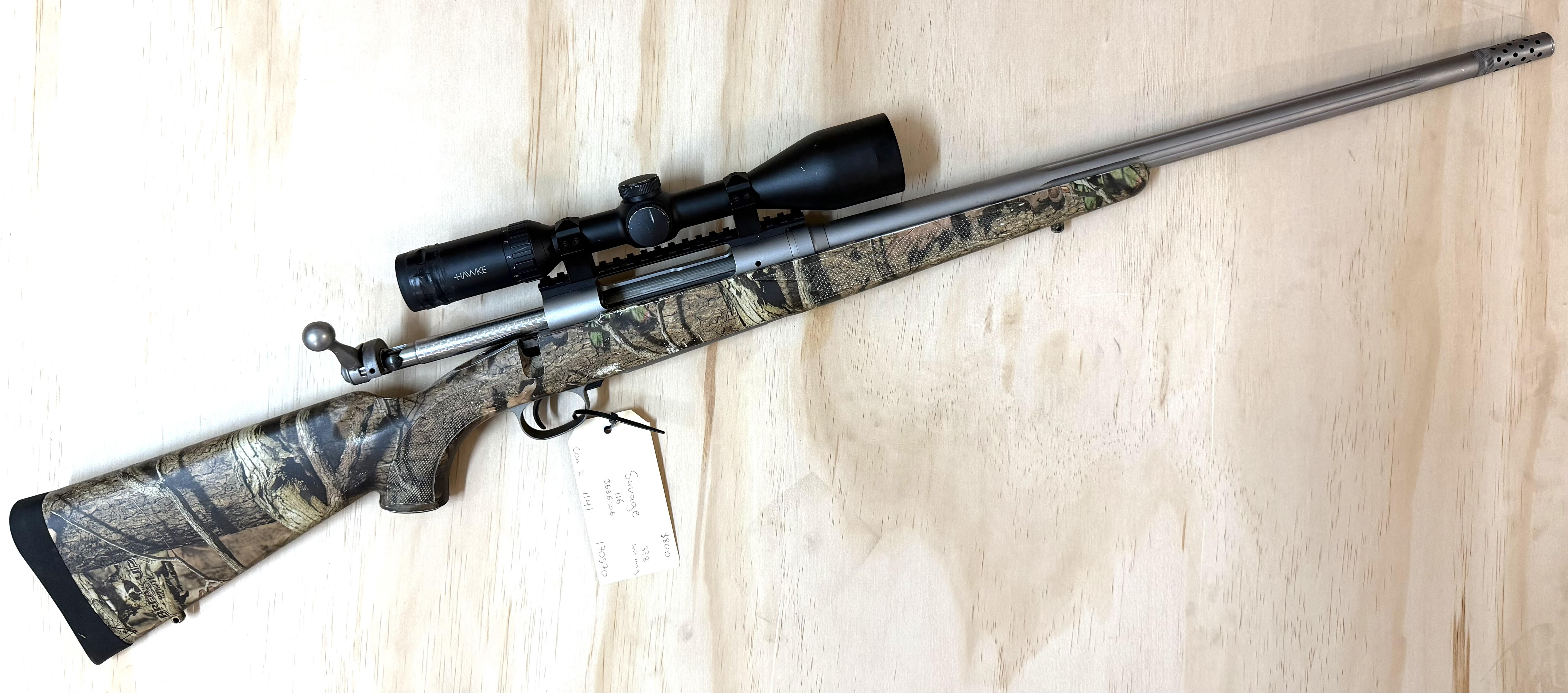 SAVAGE 338WM 116 CON2/1141 S/HAND