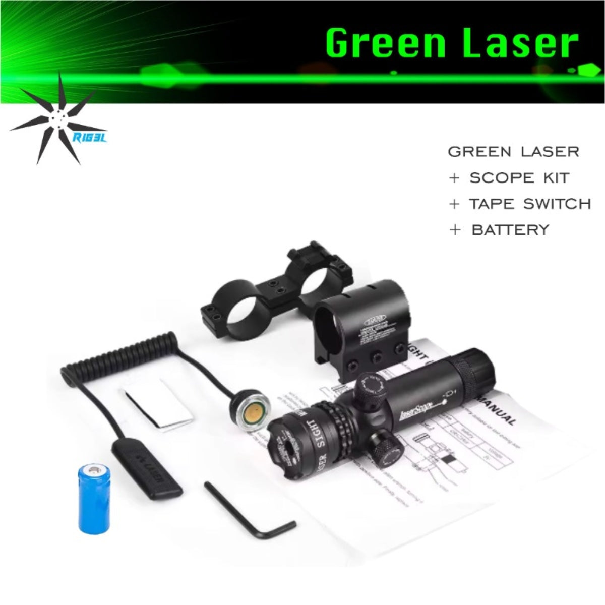 EAGLEYE LASER GREEN KIT E-EEGL-SCOPEKIT
