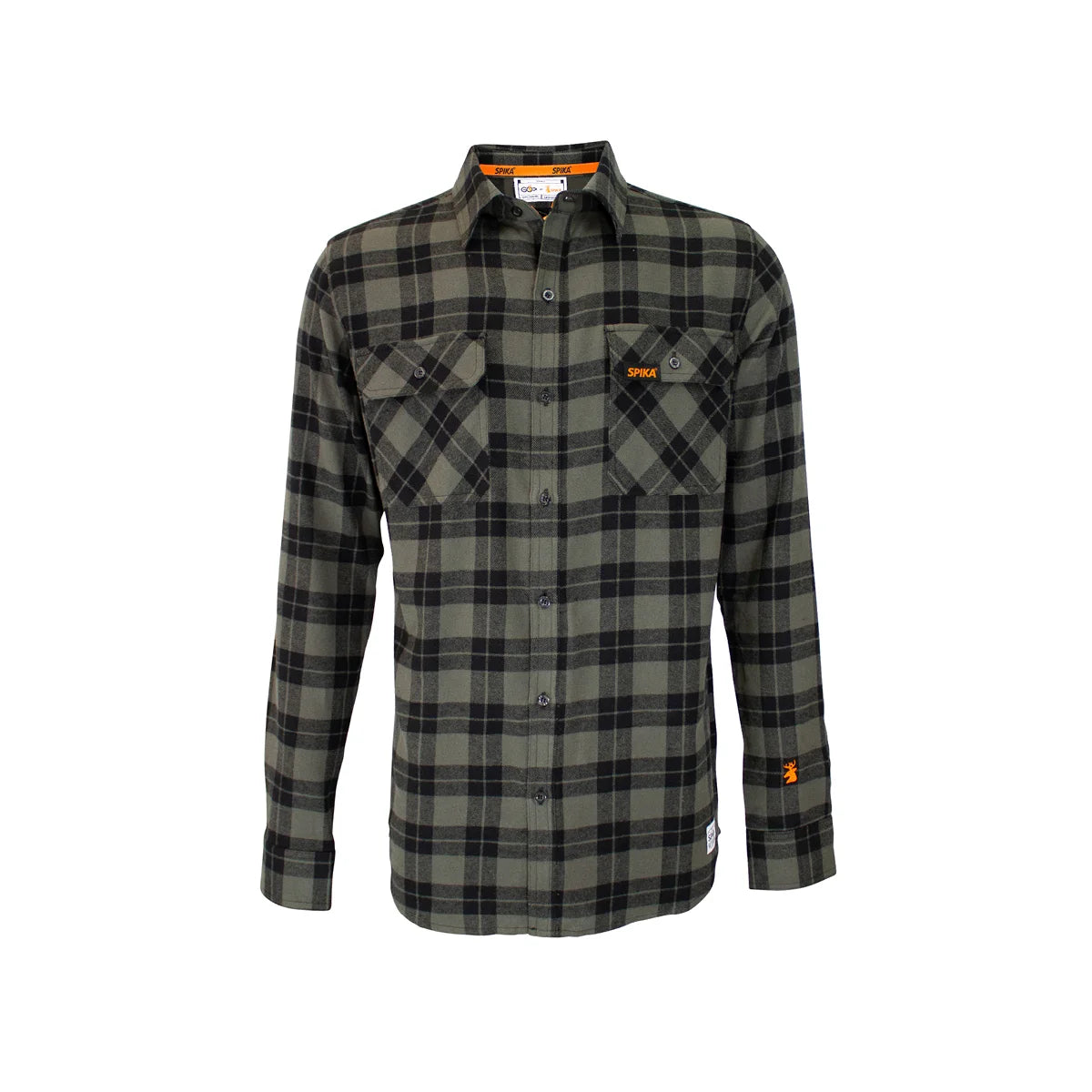 GO CASUAL CHECK SHIRT – MENS – OLIVE