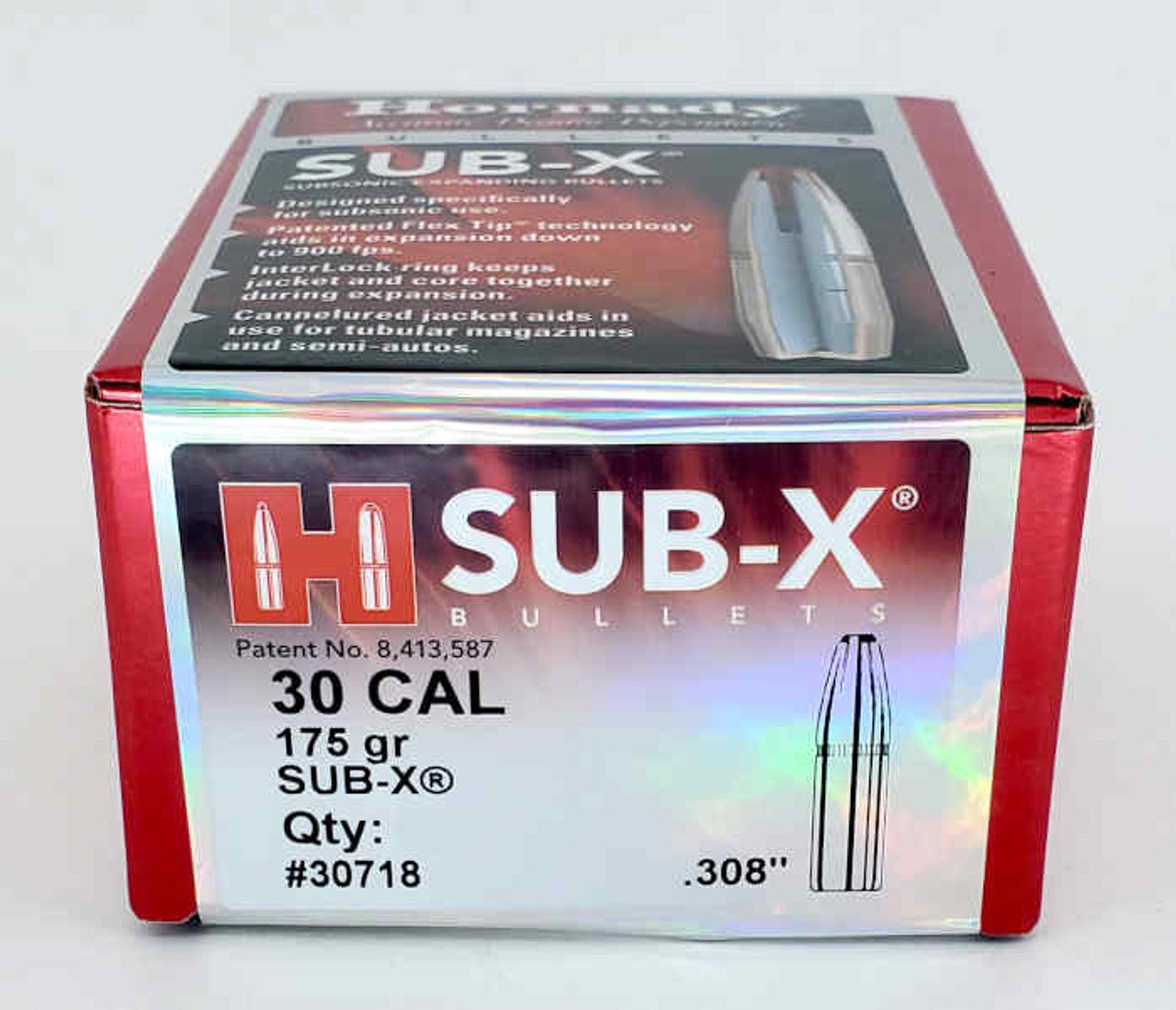HORNADY .308 175SUBX H30718