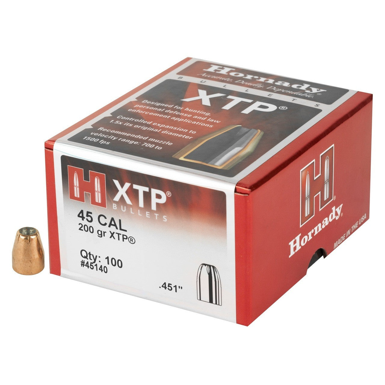 HORNADY 451 200 XTP H45140