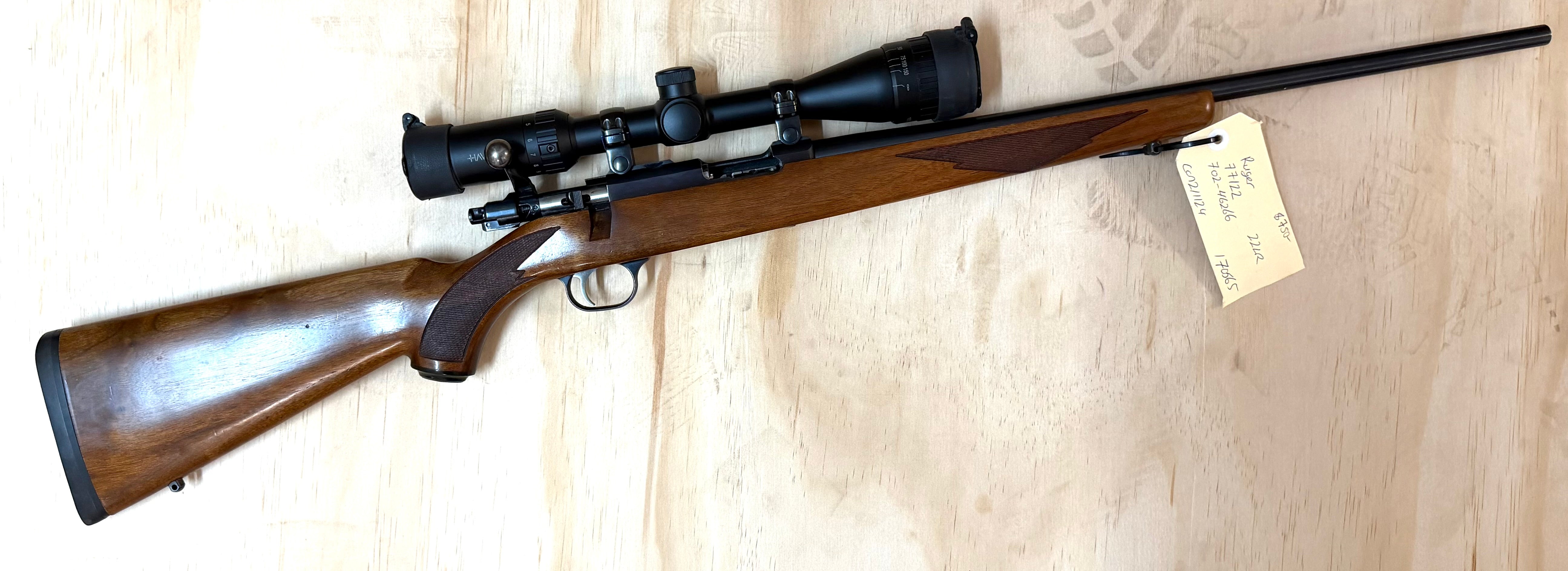 RUGER 22LR 77/22 CON2/1124 S/HAND GOOD