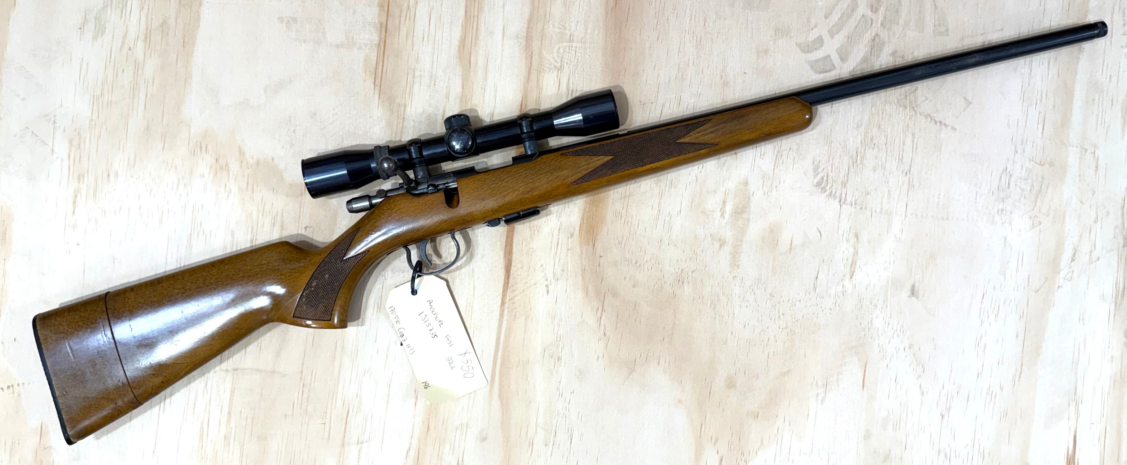 ANSCHUTZ 22LR 1415 CON2/1173 S/HAND