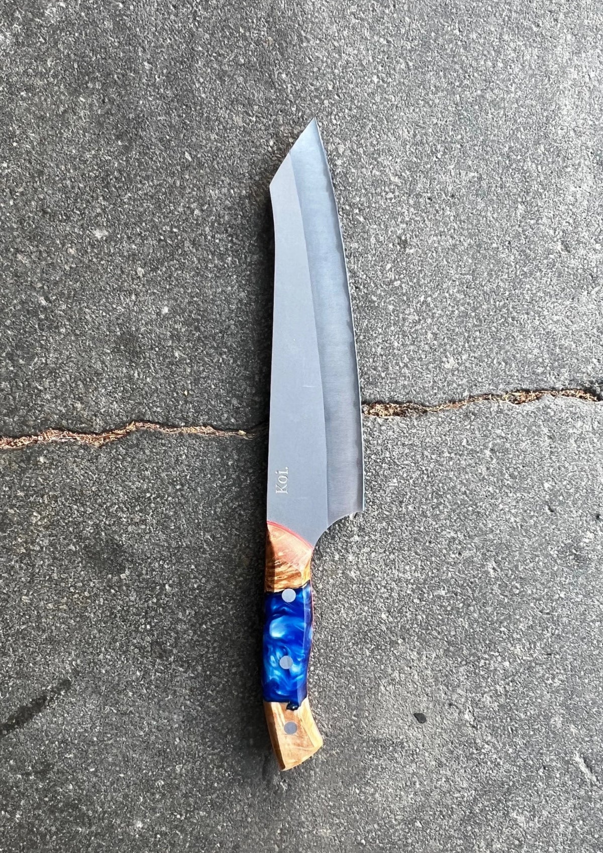 KOI KNIFE DINGO FIXED BIG RED-DI-BLUE
