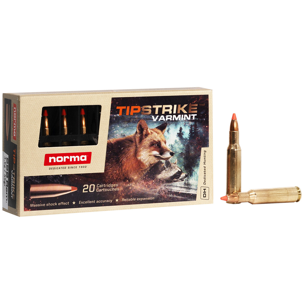 NORMA 222 55gr TIPSTRIKE 20157142
