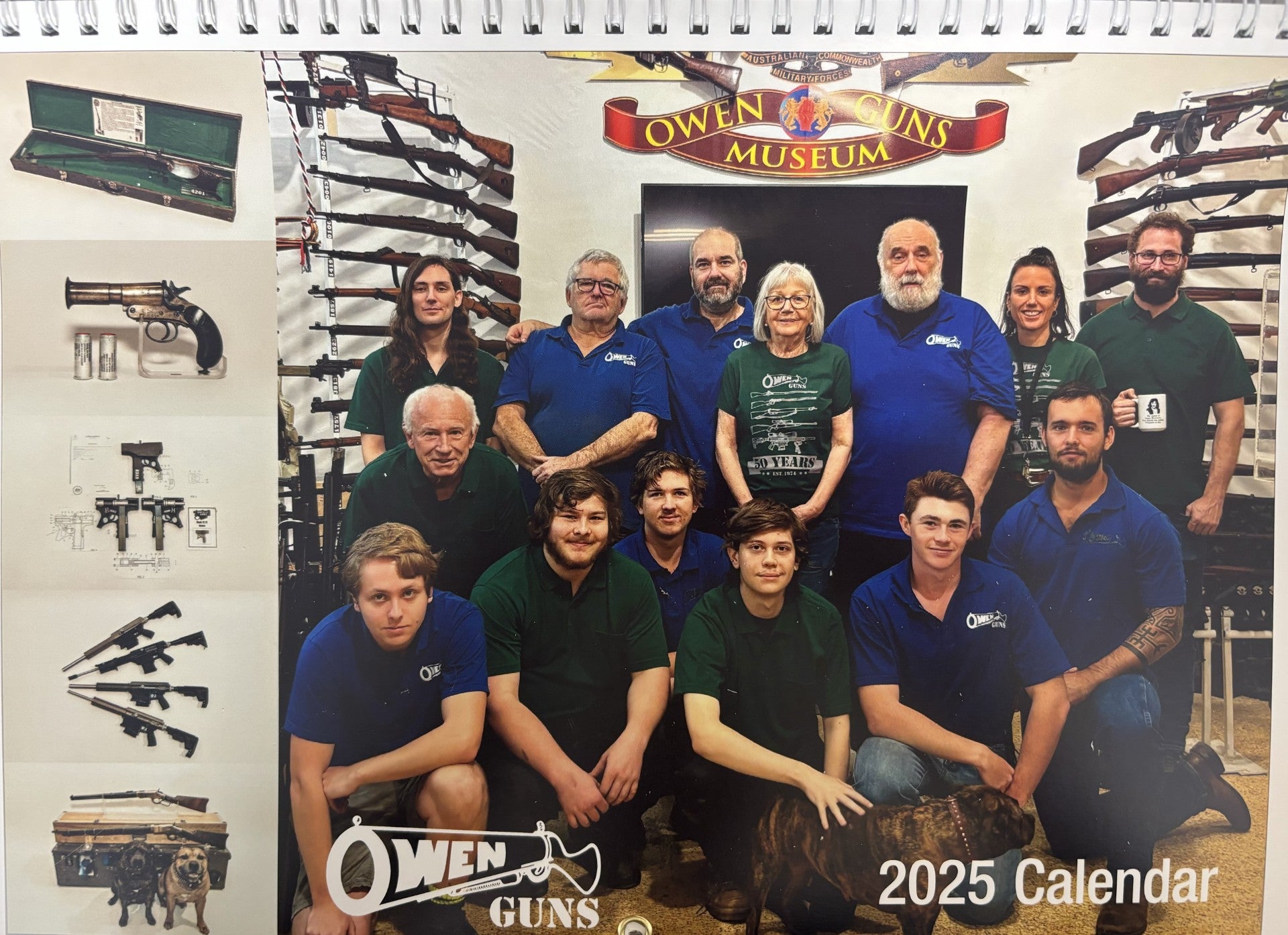 Owen Guns Museum 2025 A4 Calendar