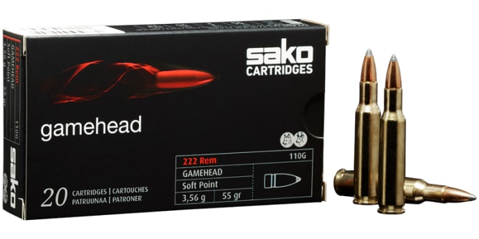SAKO 222REM MAG 55gr SP C610110GSA10