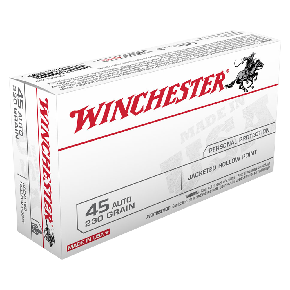 Winchester 45 Auto 230gr JHP 88FPS