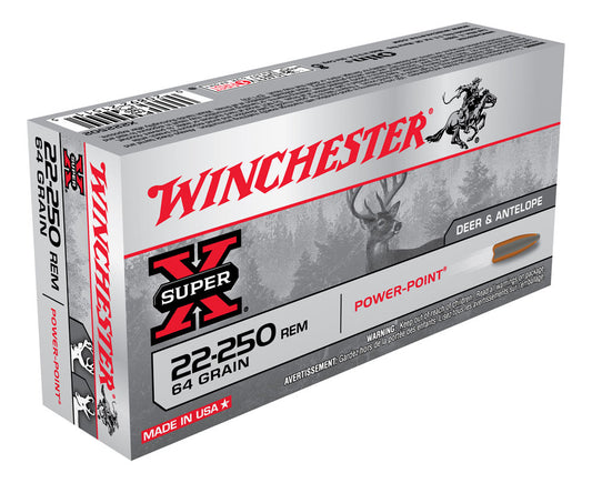 Winchester 22-250rem SP 64gr 3500FPS