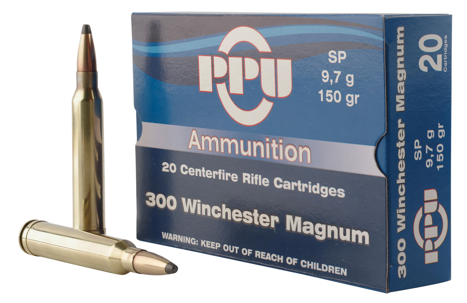 PPU 300 Win Mag SP 150gr 3248FPS