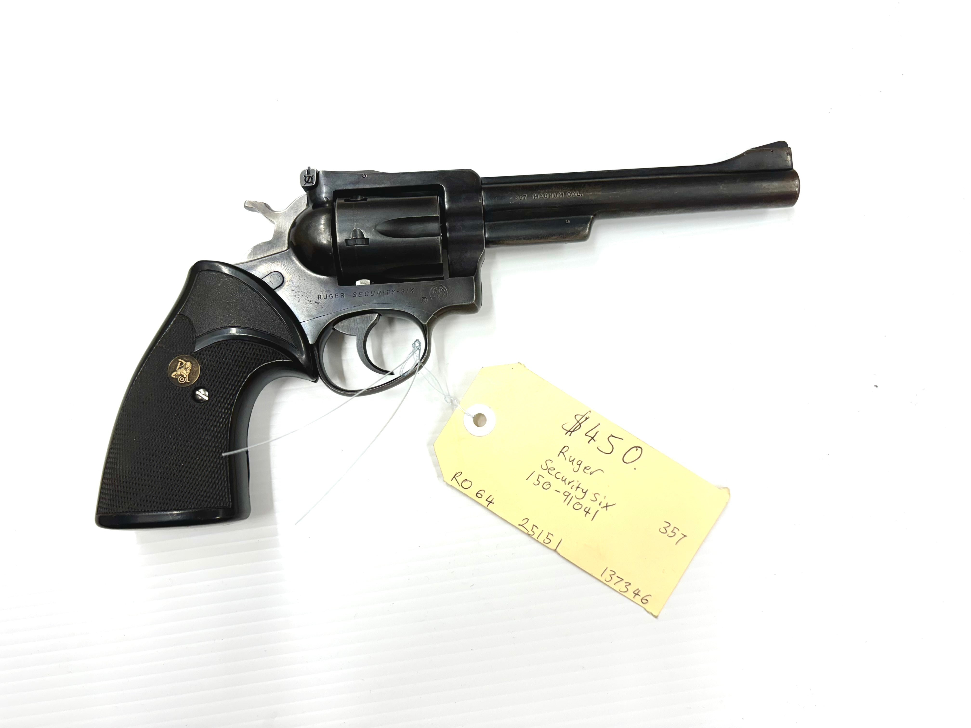 Ruger Security Six DA .357