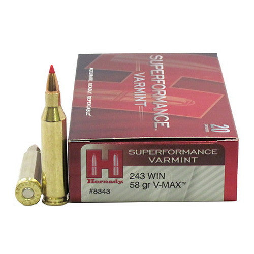 Hornady 243Win V-Max 58gr 3925FPS