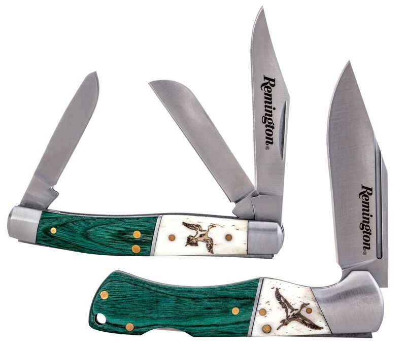 Pintails Collector Set 3.5 inch Lockback & 3.5 inch Stockman Closed length Stainless Steel