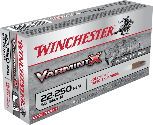 Winchester 22-250rem VarmintX 55gr 3680FPS