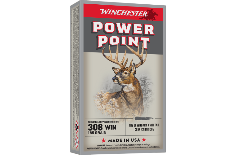 Winchester 308Win SP Subsonic 185gr 1060FPS